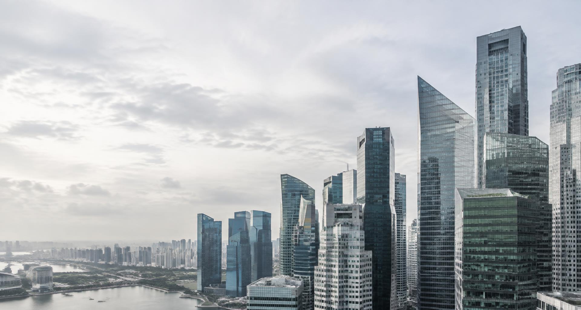 Contemporary Singapore skyline